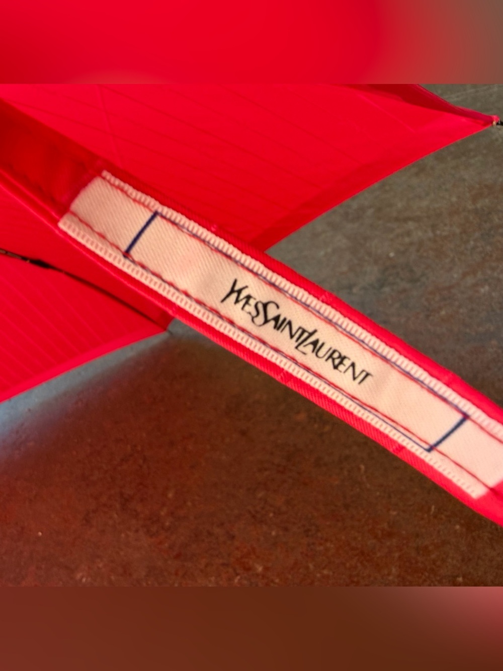 YSL Bright Pink Vintage Compact Umbrella/Parasol - Picture 6 of 6